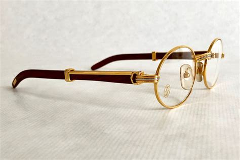 gold frame cartier glasses